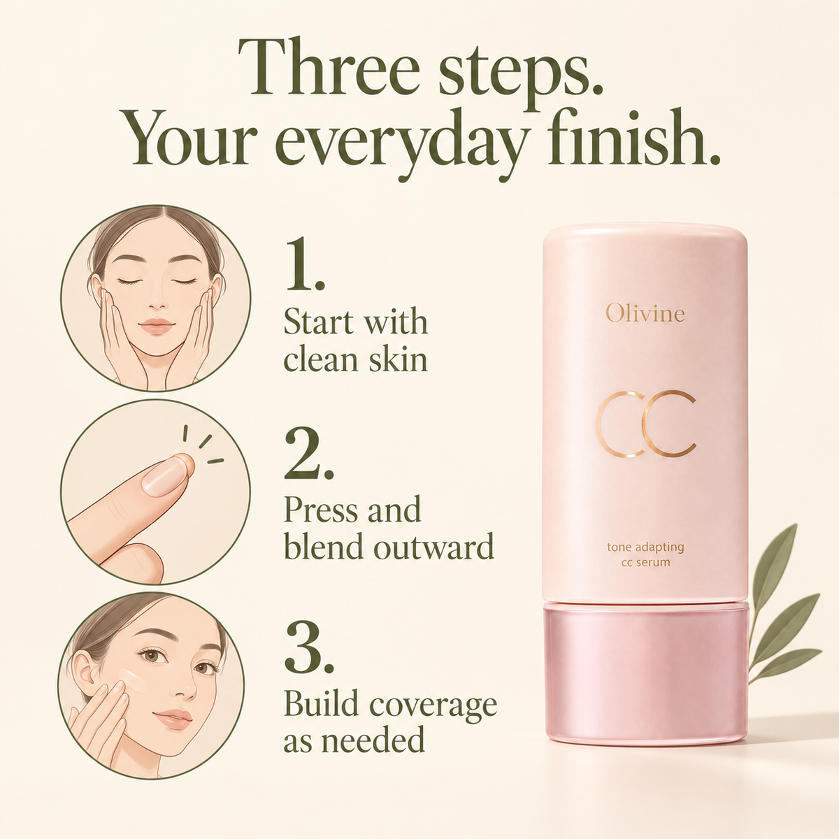 Olivine CC Serum how-to
