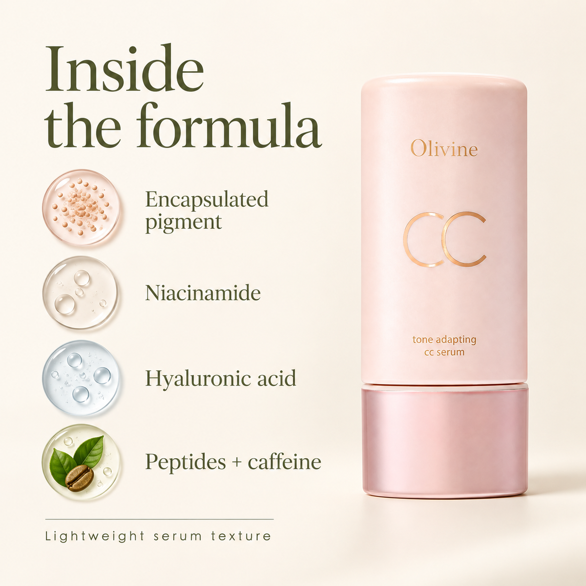 Olivine CC Serum ingredients